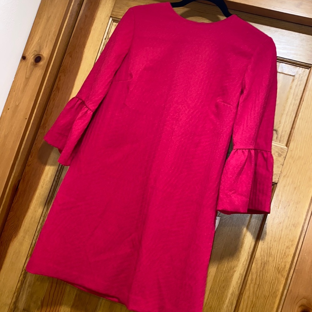 Pink Dress Zara Woman A-line dress Hidden Back Zipper size: Small
